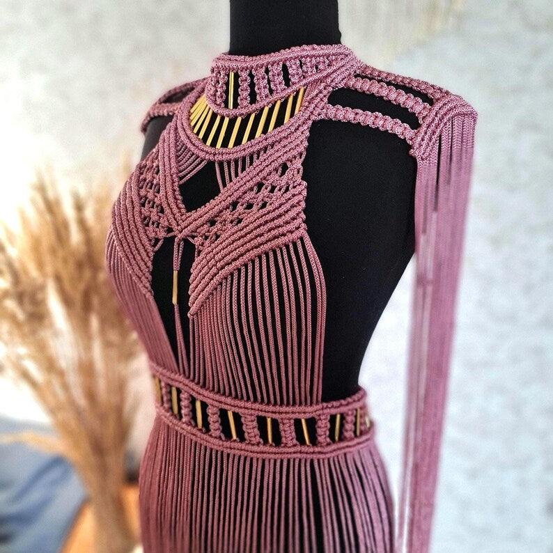 Greek goddess costume: gold festival dress rave outfit
